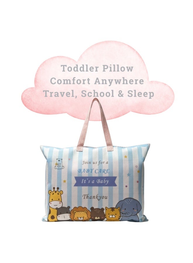 VELMORE Toddler Baby Pillow – Soft 100% Cotton Cover with Poly-Fiber Filling, Ideal Travel Pillow for Kids, Perfect for Sleeping, Bedding & Floor Use (26.67 × 45.72 cm), Available in Elegant Colors - Image 2